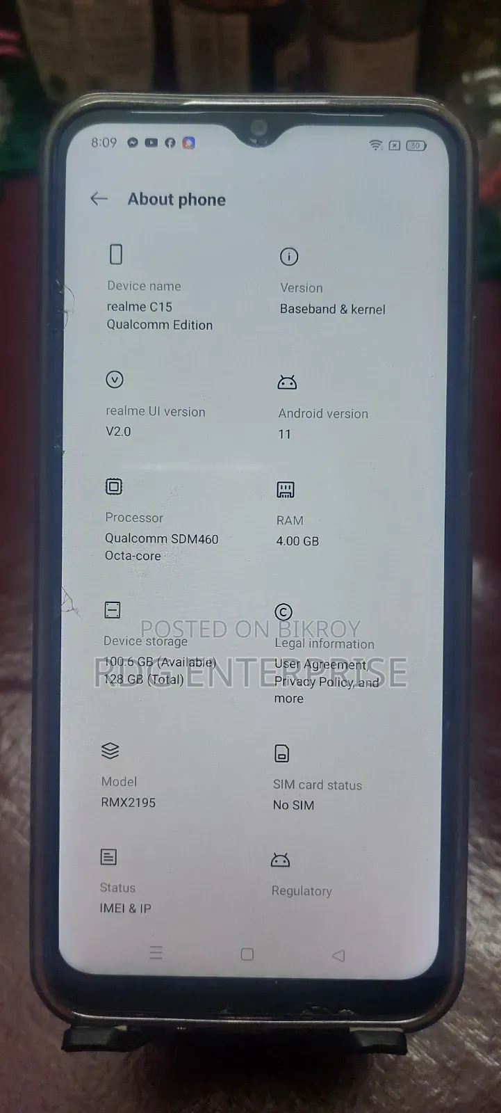 Realme C15 Qualcomm Edition 128 GB Blue