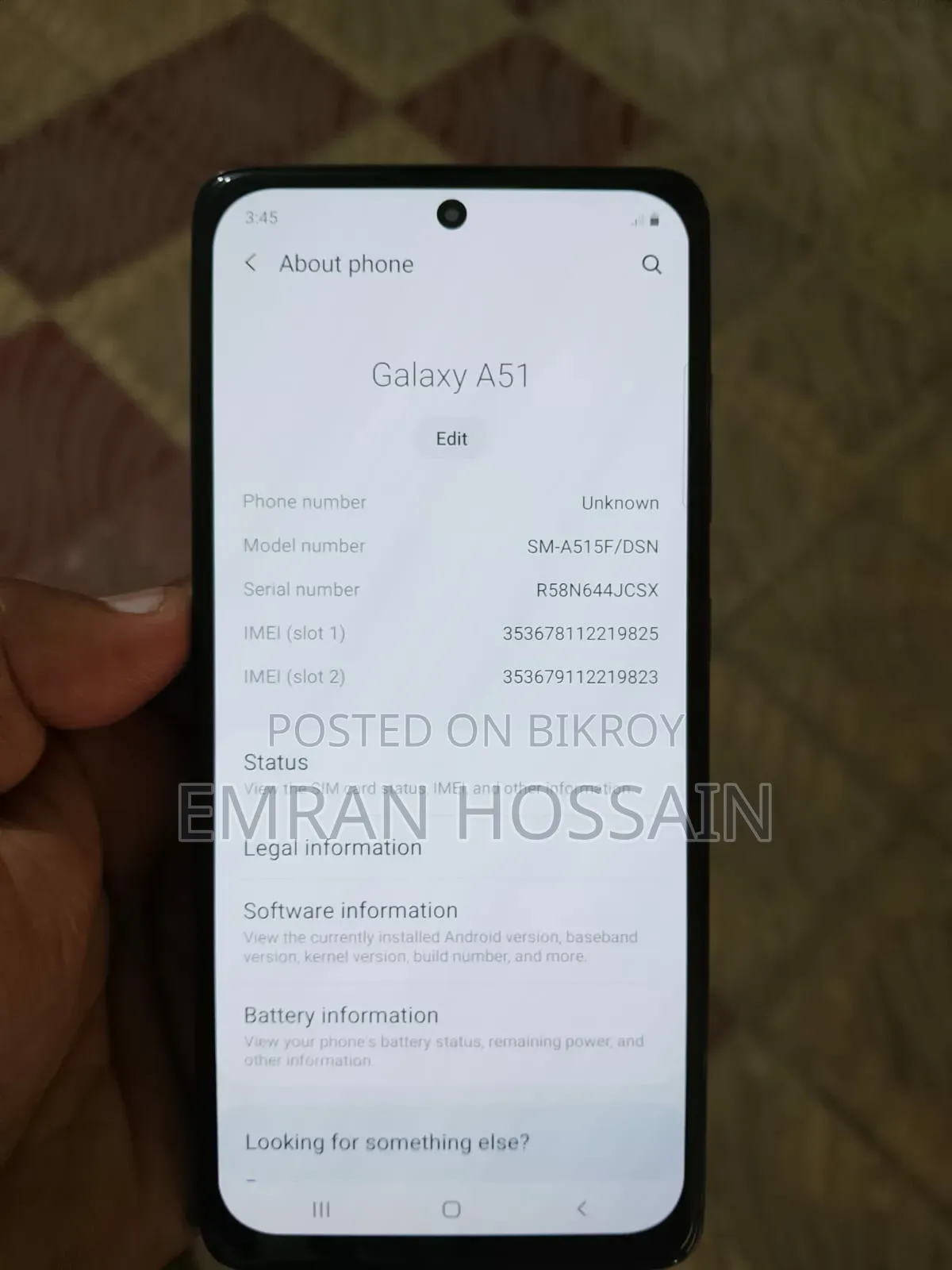 Samsung Galaxy A51 128 GB Gray