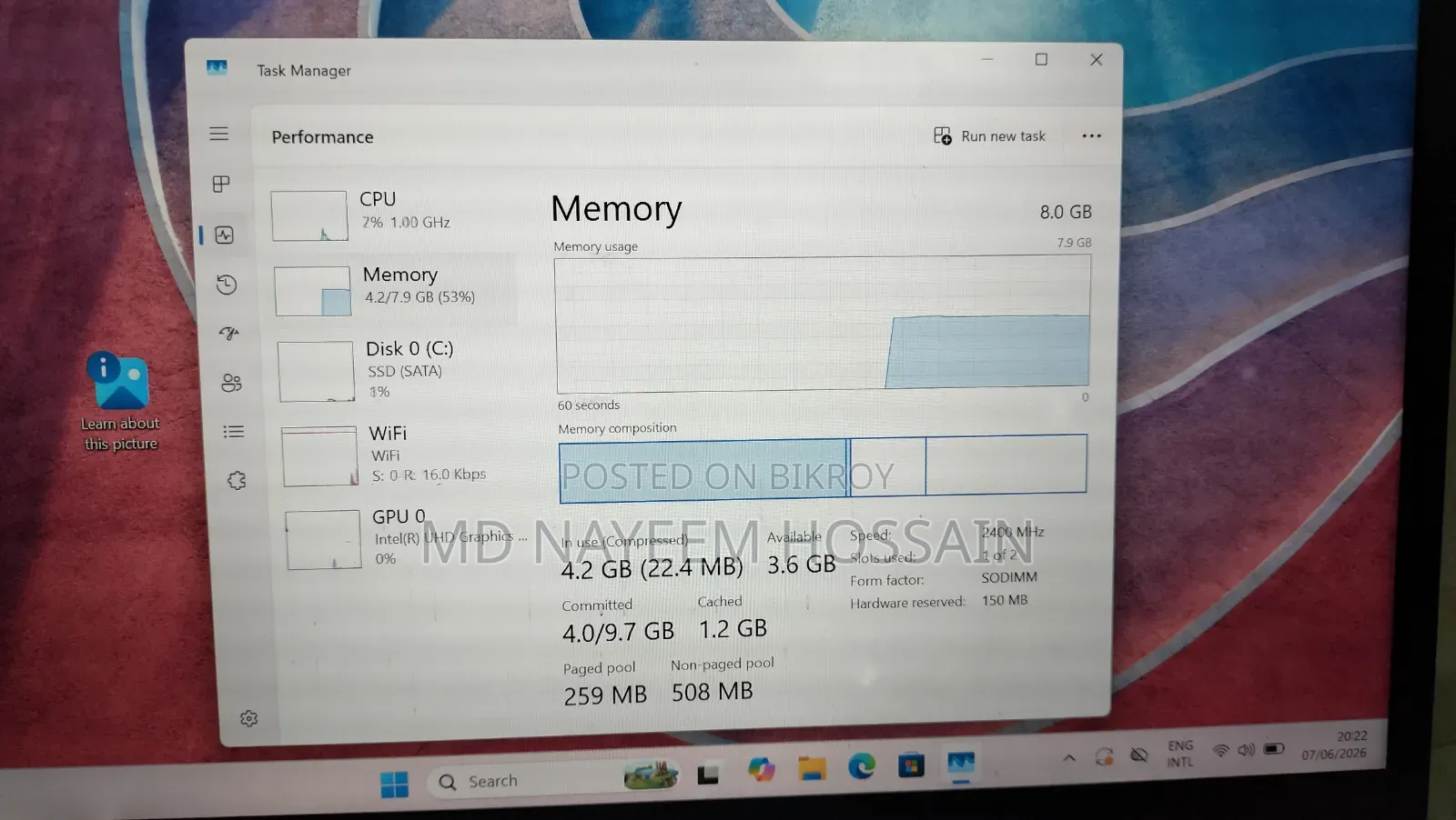 Laptop Lenovo ThinkPad T480s 8GB Intel Core I5 SSD 128GB