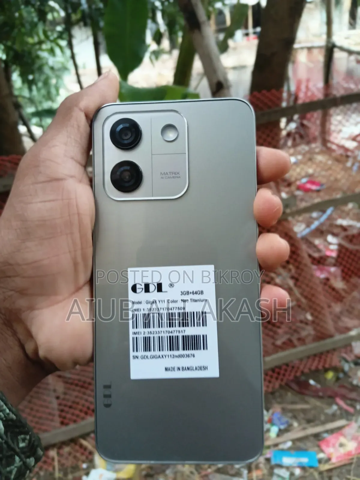 GDL GigaX Y11 64 GB Gray