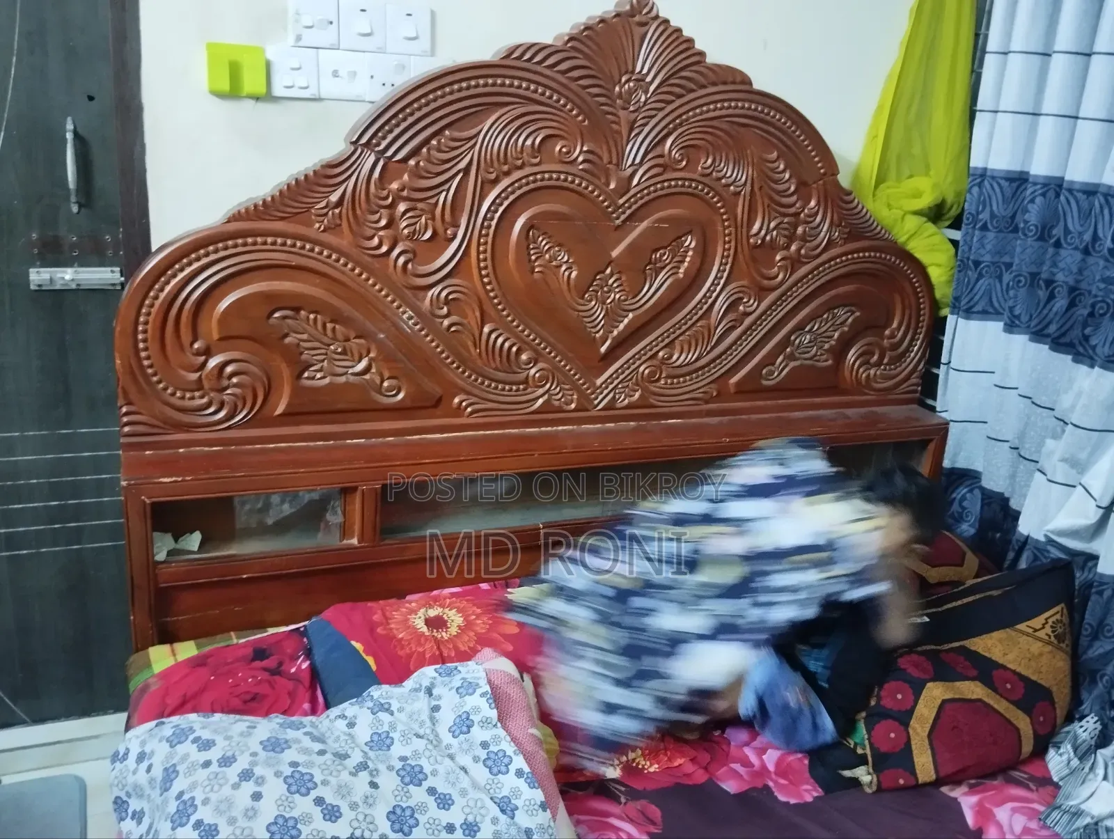 Bed and Wardrobe