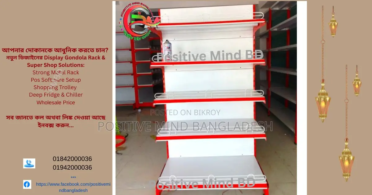High-Quality Gondola Shelving Rack for Sale