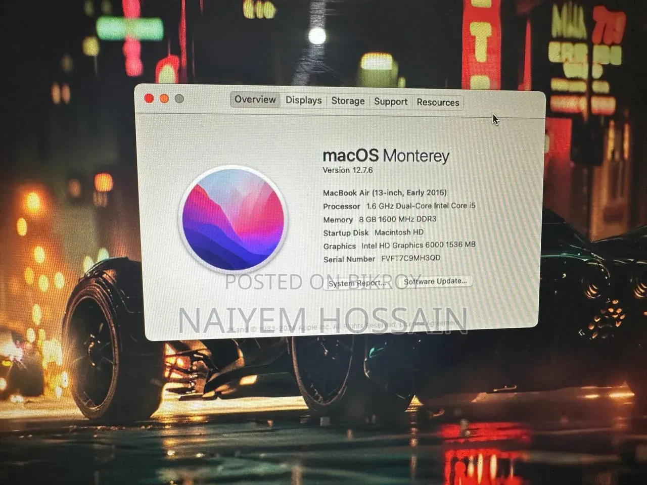 Laptop Apple MacBook 2016 8GB Intel Core i5 SSD 128GB