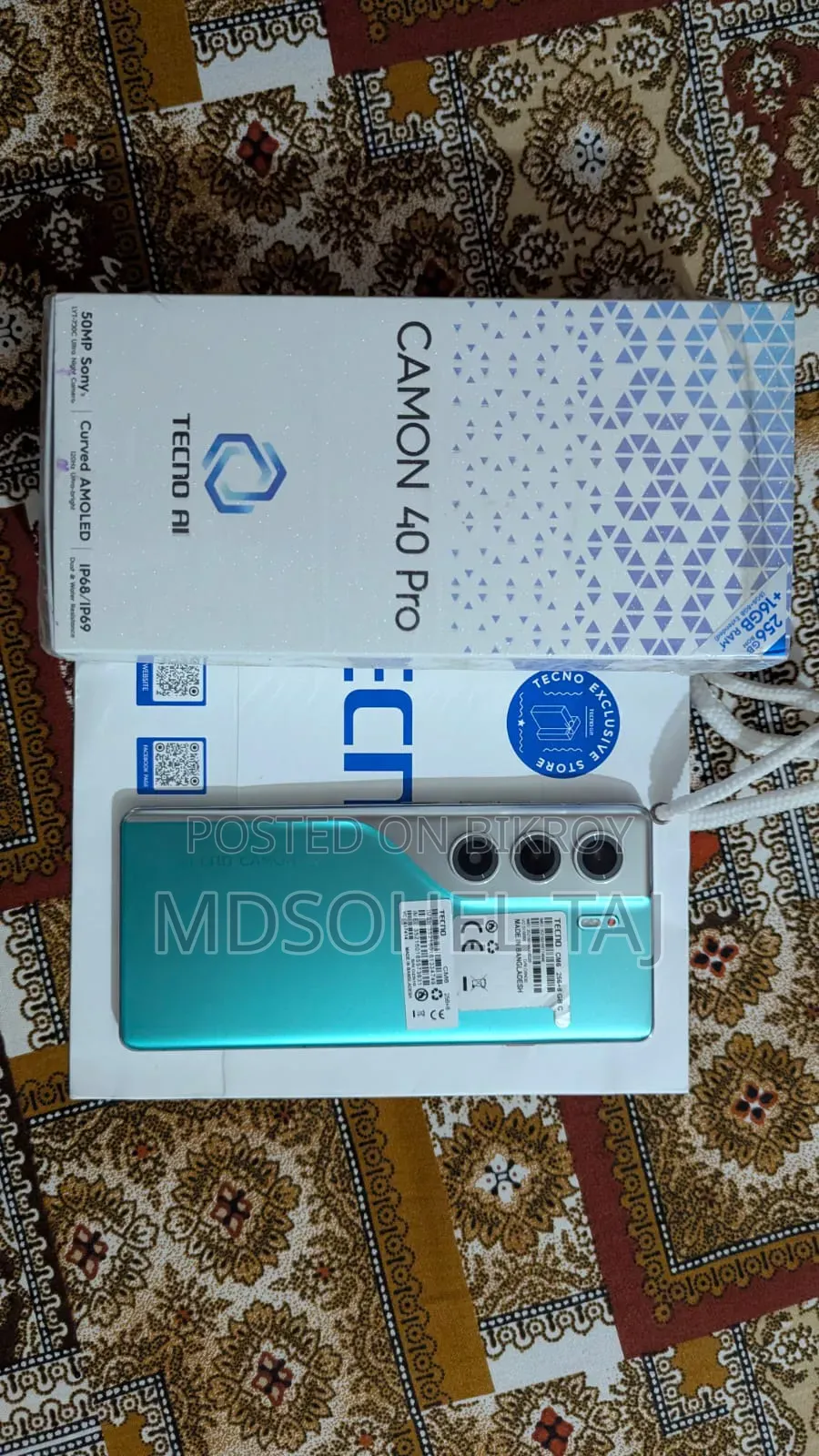 Tecno Camon 40 Pro 4G 256 GB Blue