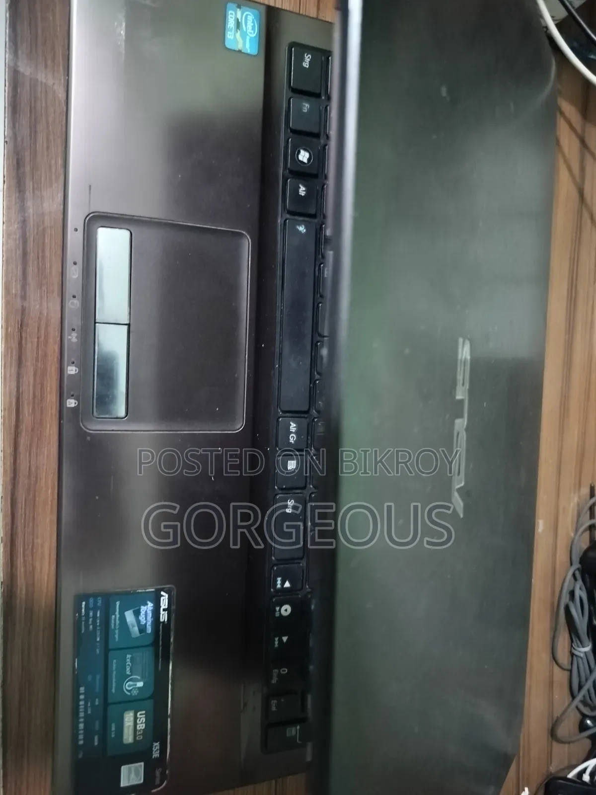 ল্যাপটপ আসুস ৪জিবি ইন্টেল কোর আই৩ এইচডিডি+এসএসডি ৭৫০জিবি