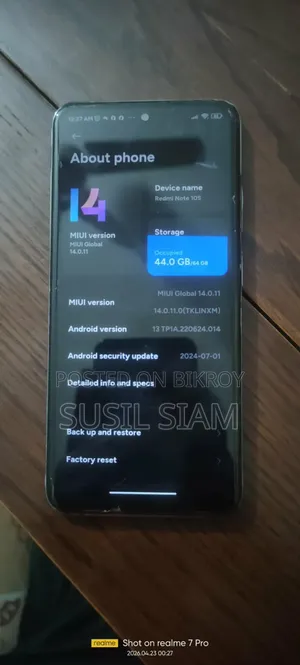Xiaomi Redmi Note 10S 64 GB Red