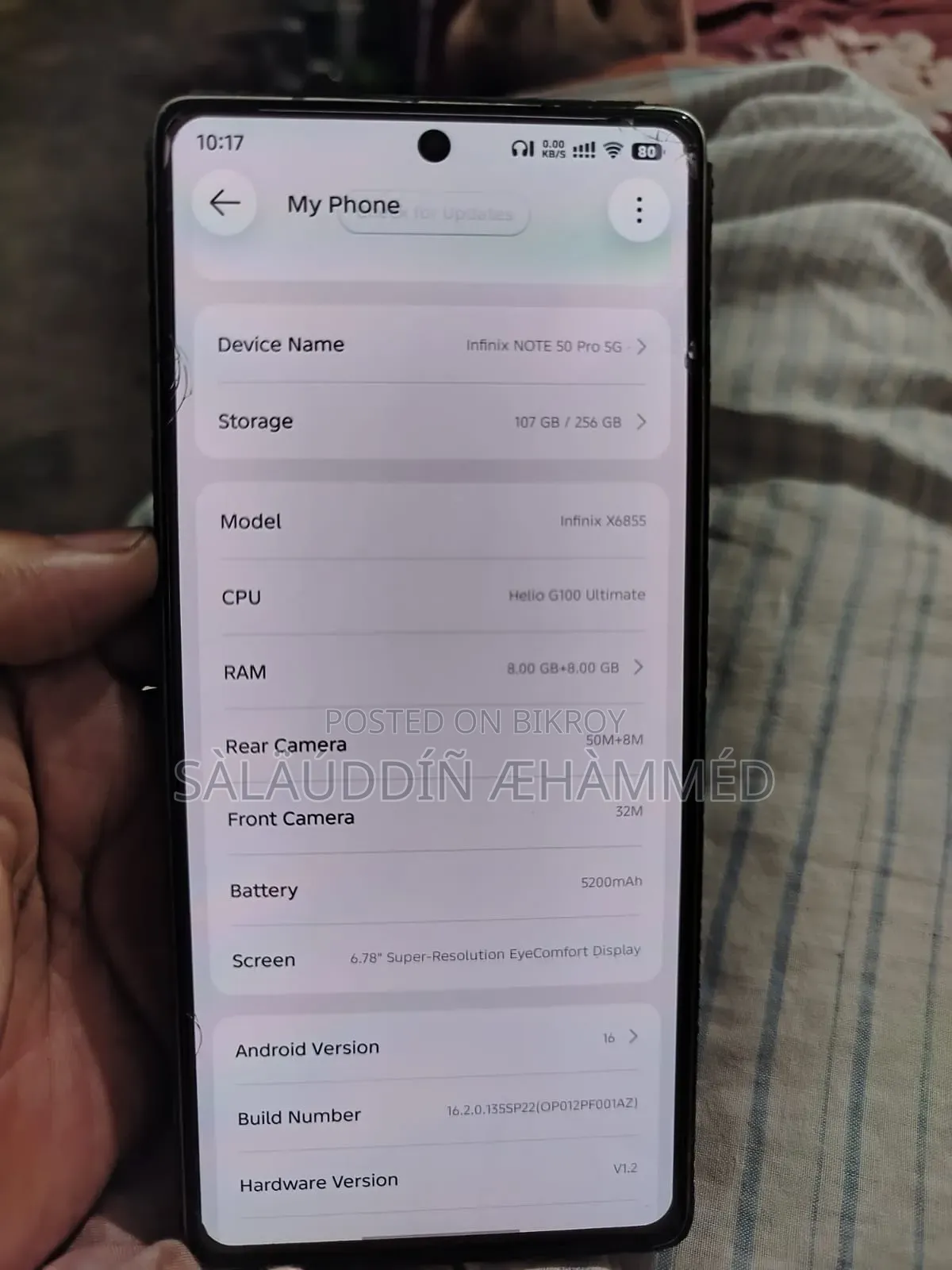 Infinix Note 50 Pro 256 GB Gray