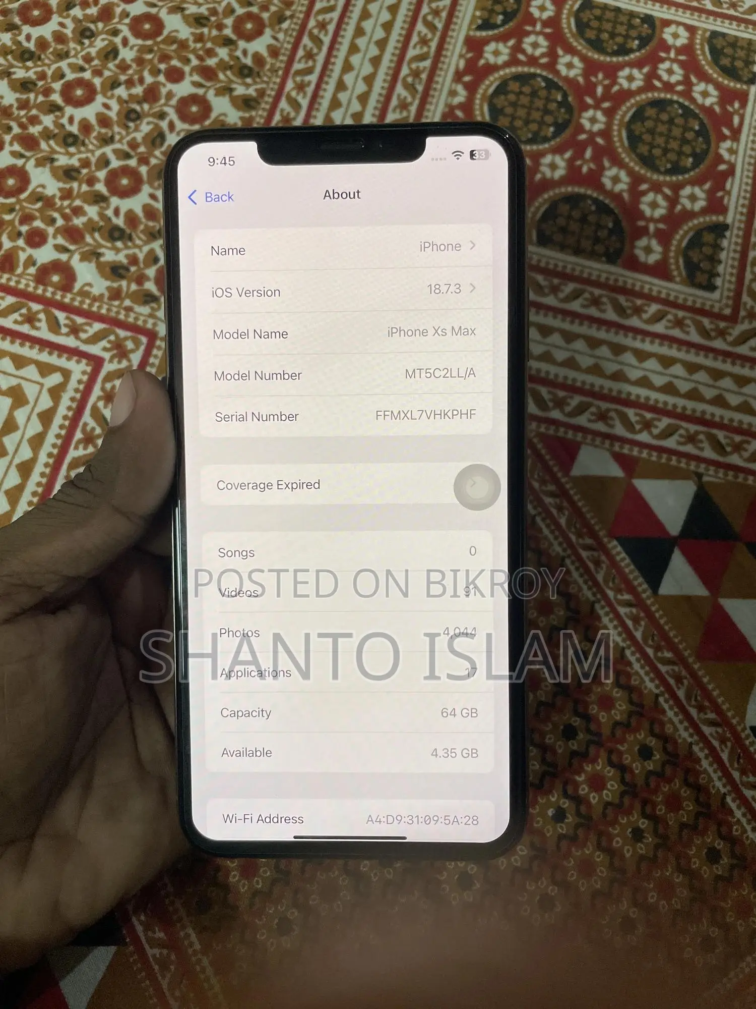 Apple iPhone XS Max 64 GB Gold