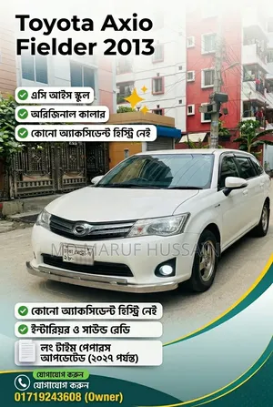 Toyota Axio 2013 Pearl