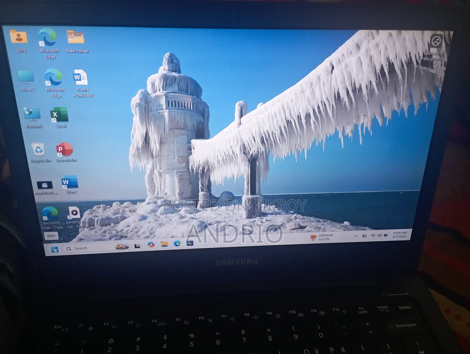 Laptop Samsung N350 8GB Intel Core I5 SSD 128GB