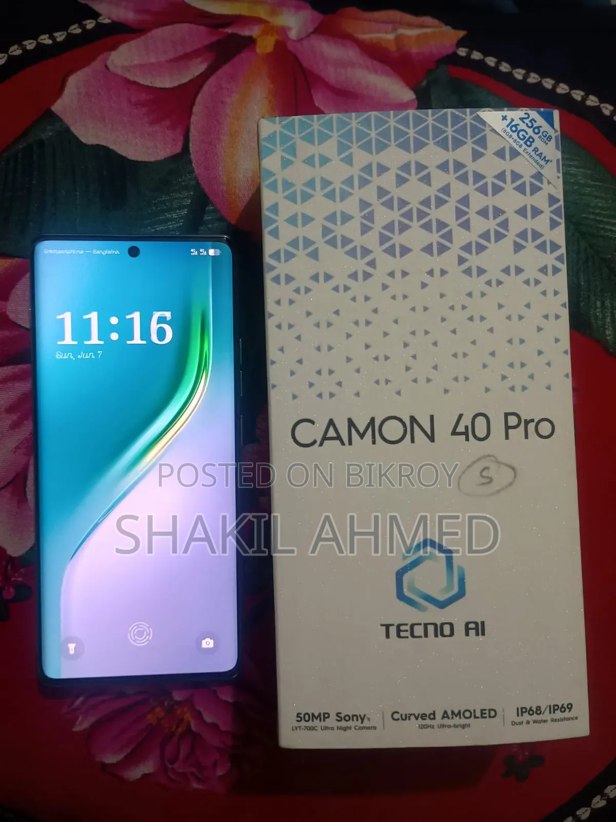 Tecno Camon 40 Pro 5G 256 GB Blue