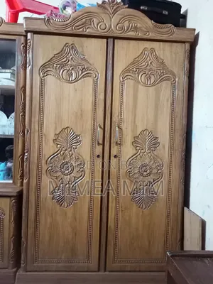Teak wood furniture.
