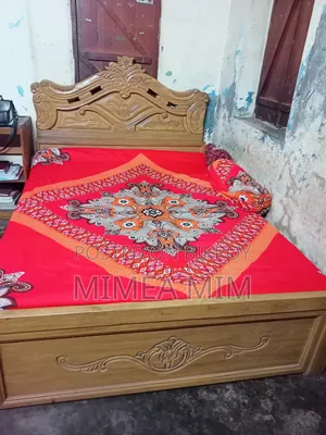 Teak wood furniture.