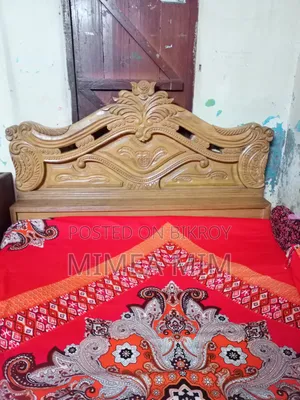 Teak wood furniture.