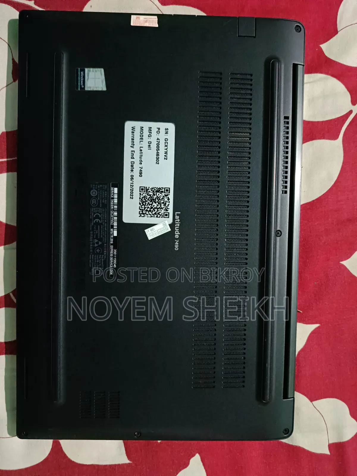 Laptop Dell Latitude 7490 16GB Intel Core i5 SSD 256GB