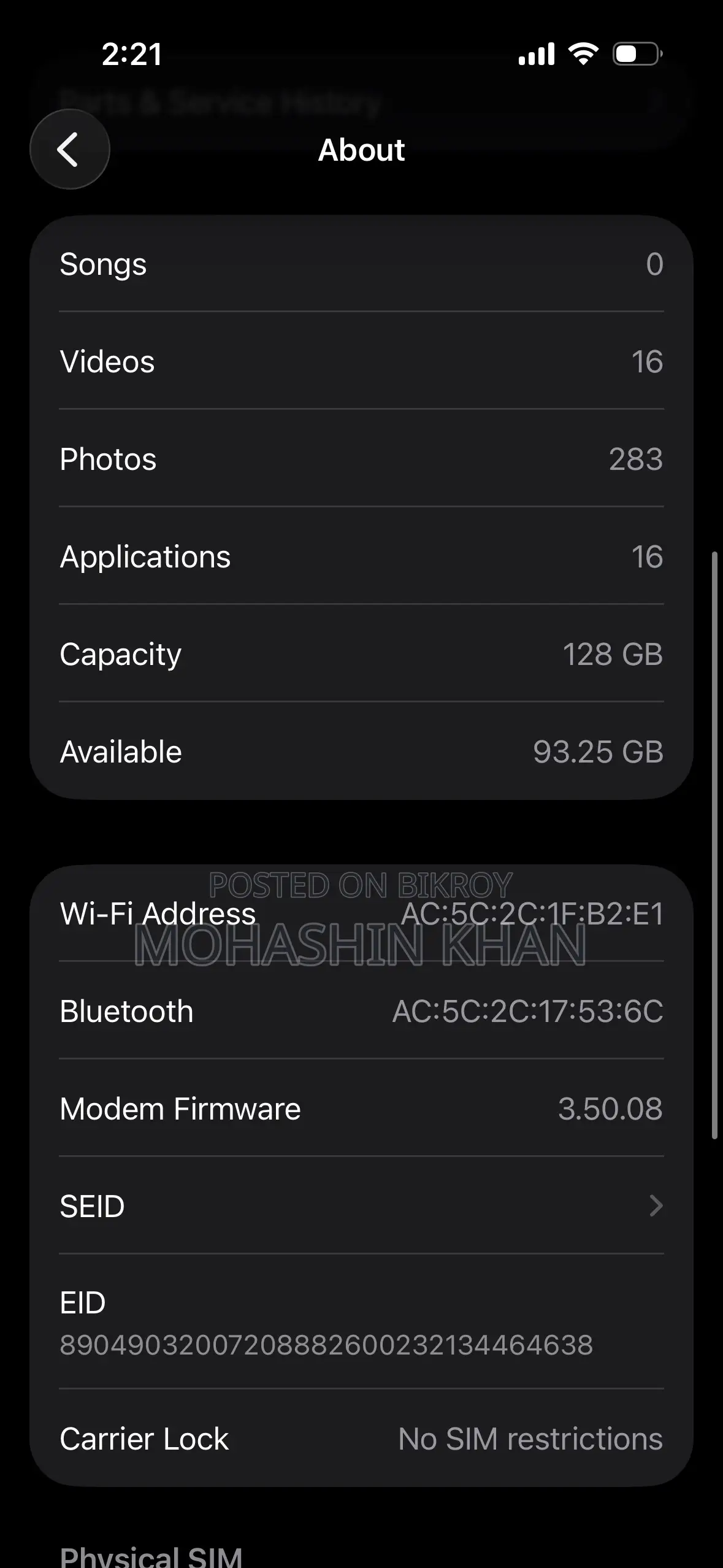 Apple iPhone 15 128 GB Blue