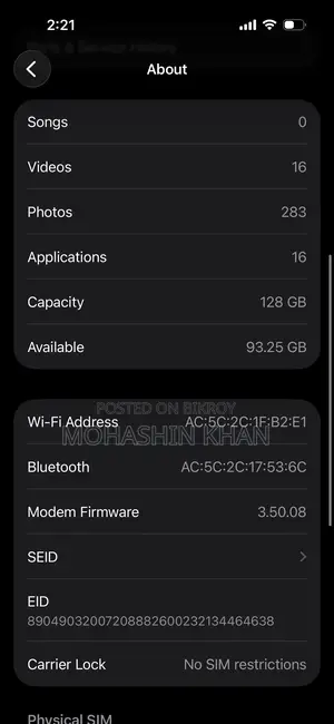 Apple iPhone 15 128 GB Blue