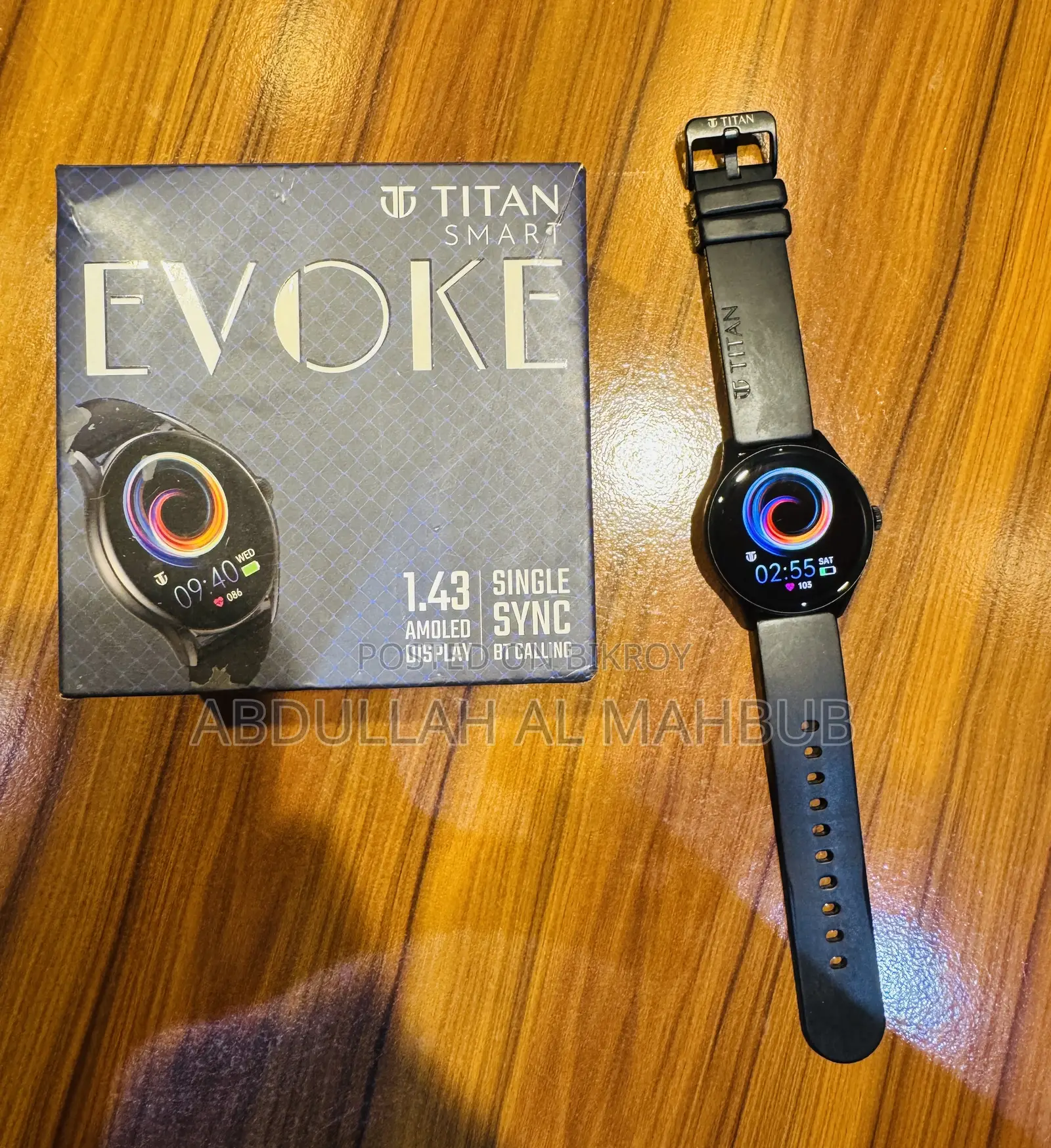 Titan Smart Evoke Smart Watch (1.43” AMOLED Display, BT Calling)