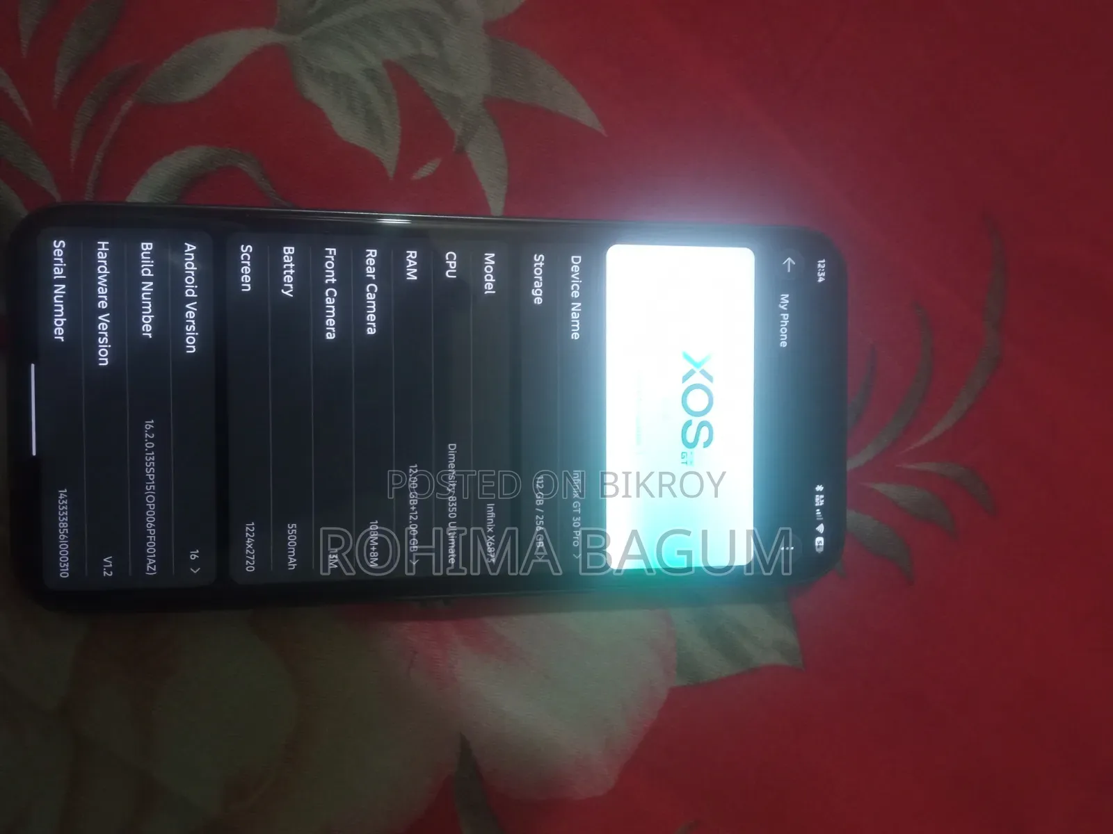 Infinix GT 30 Pro 5G 256 GB White