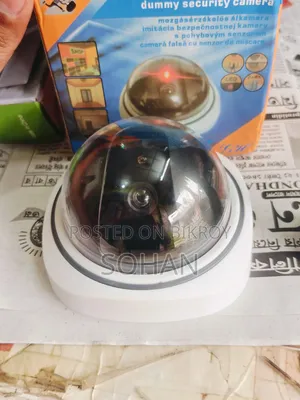 এলইডি লাইট সহ ডামি সিকিউরিটি ক্যামেরা | সিসিটিভি লুক সিকিউরিটি ক্যামেরা