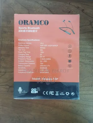 Oramco Sports Bluetooth Earphone (Model: Vip)
