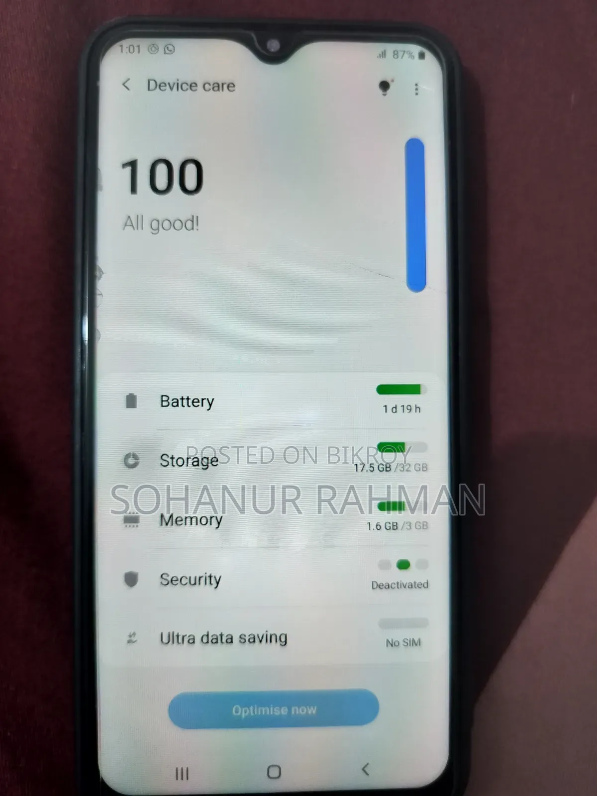 Samsung Galaxy M20 32 GB Blue