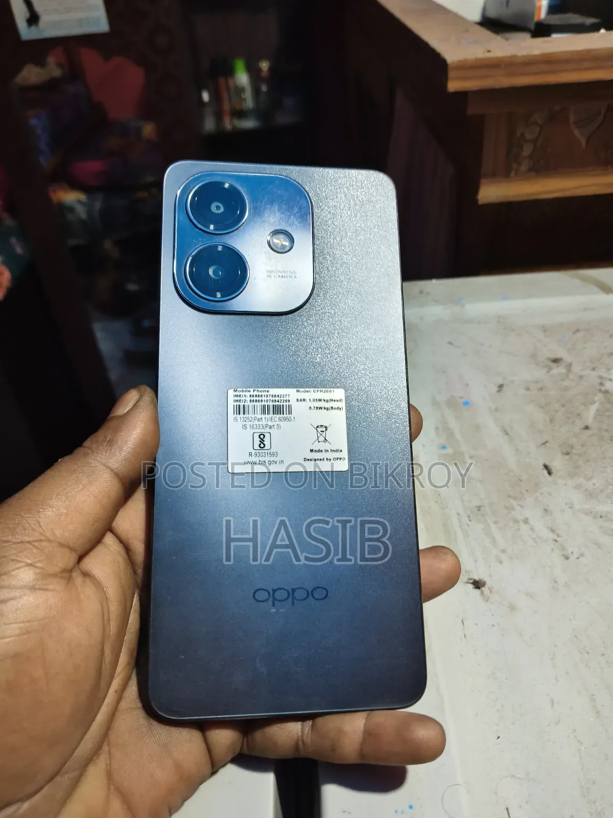 Oppo A3x 128 GB Gray