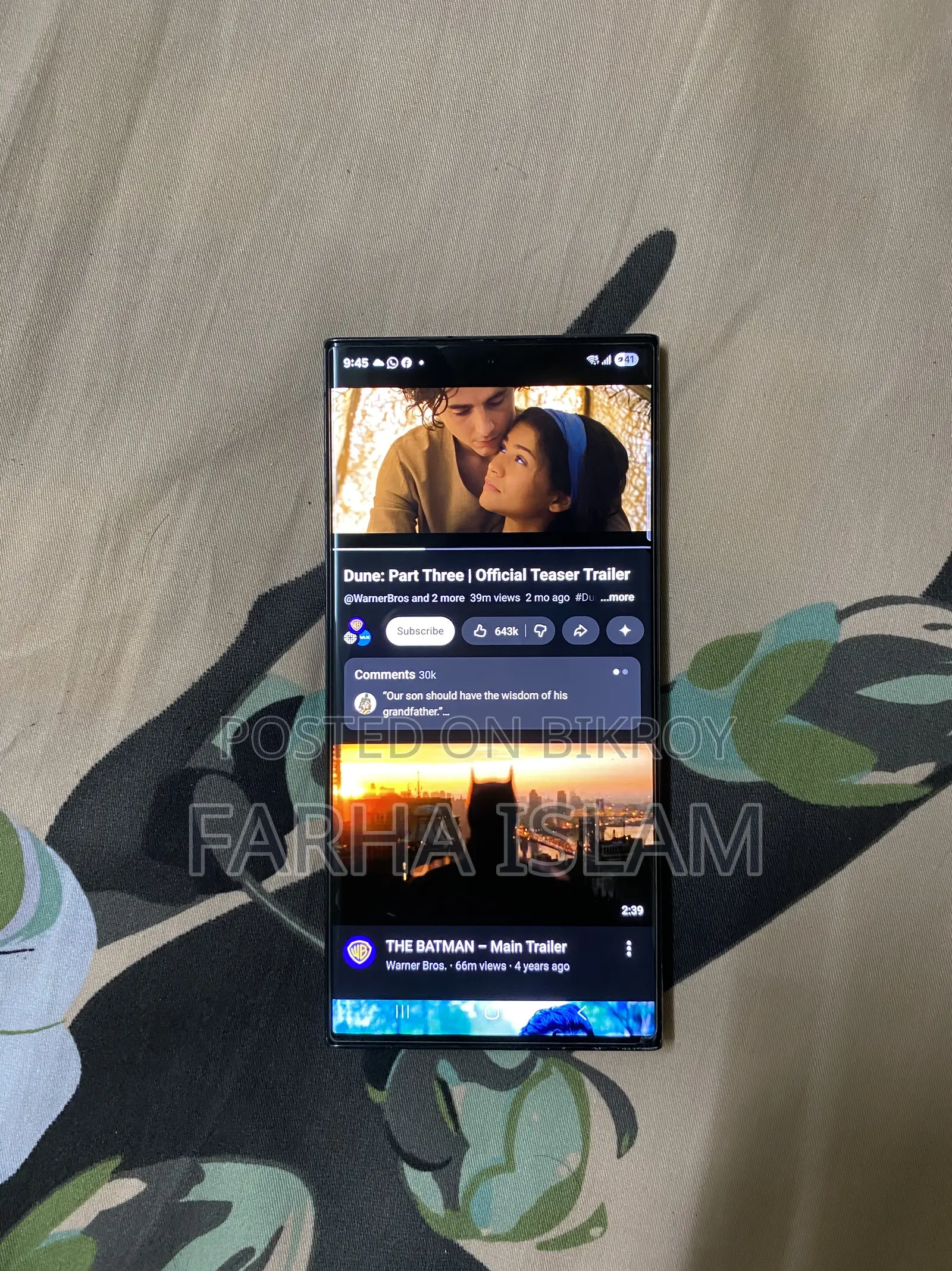 Samsung Galaxy S23 Ultra 256 GB Black
