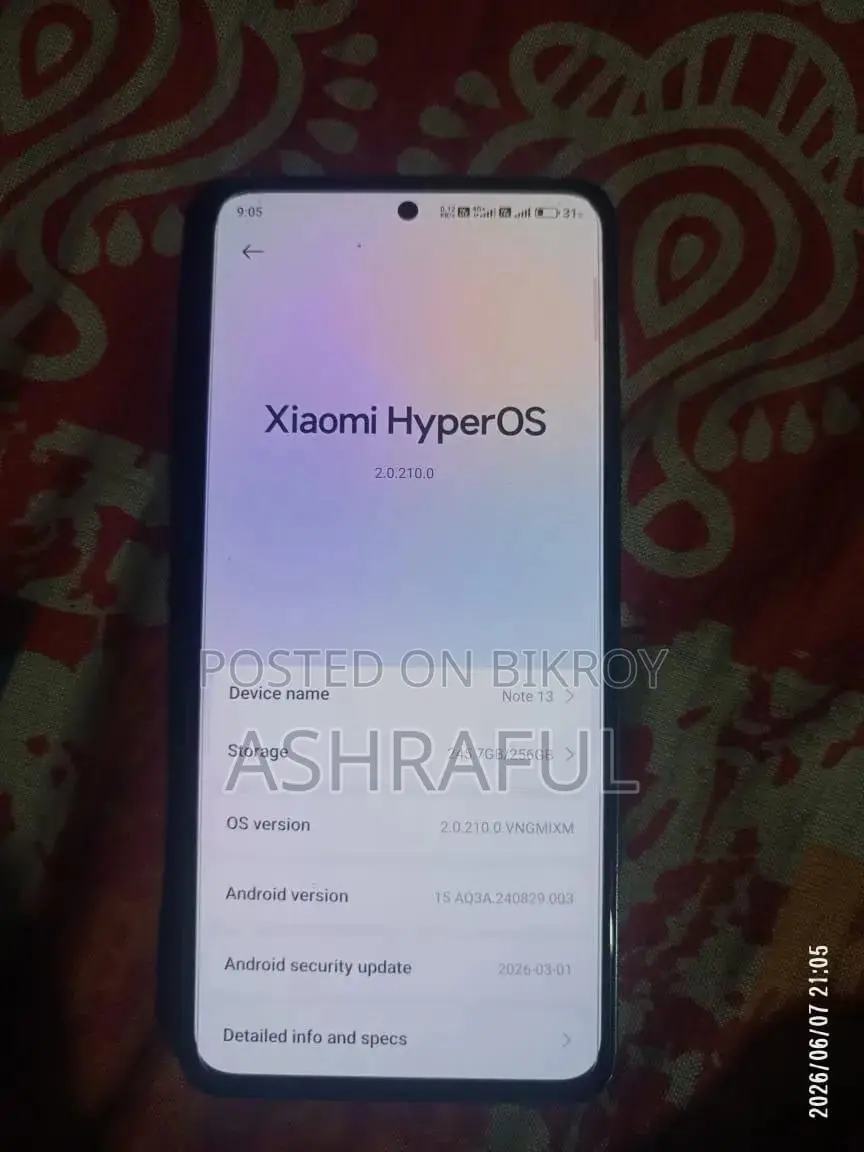 Xiaomi Redmi Note 13 256 GB Black