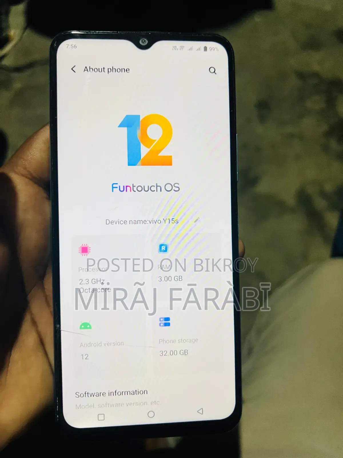 Vivo Y15s 32 GB Blue