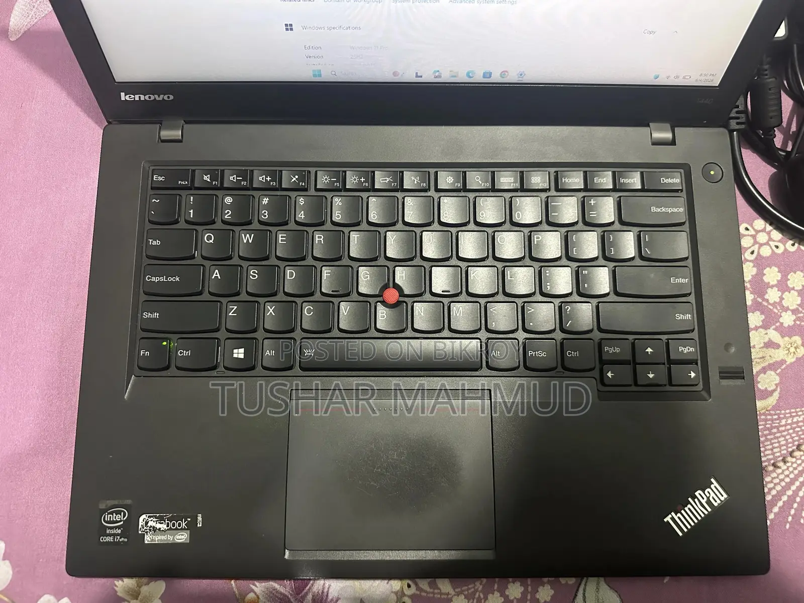 Laptop Lenovo ThinkPad T440 8GB Intel Core I7 SSD 256GB