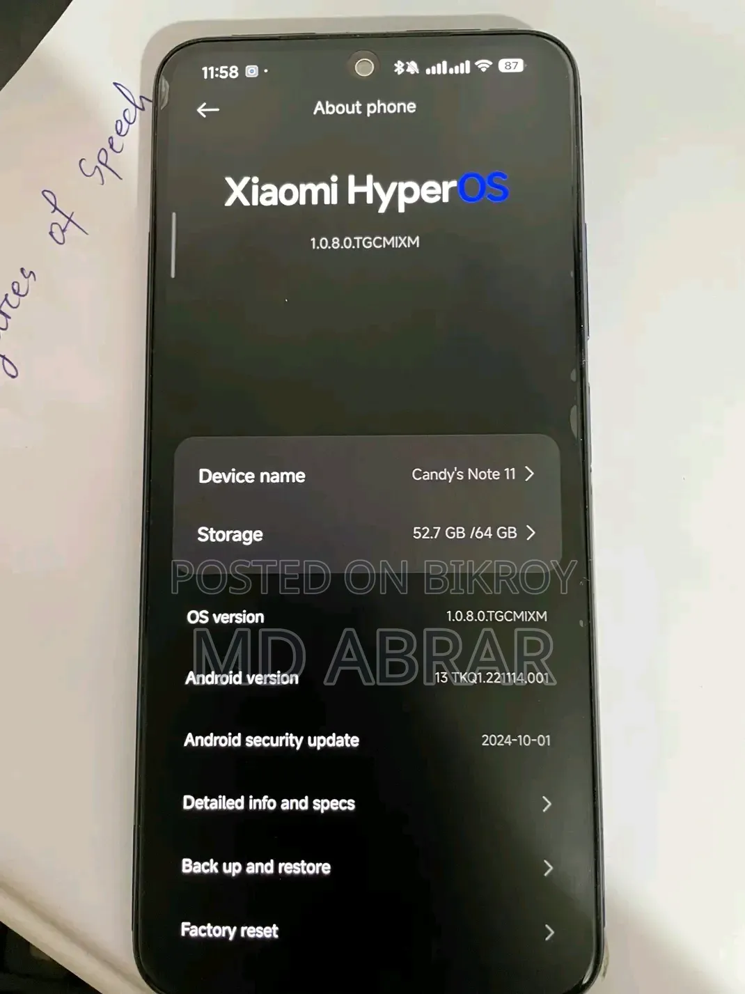 Xiaomi Redmi Note 11 64 GB Blue