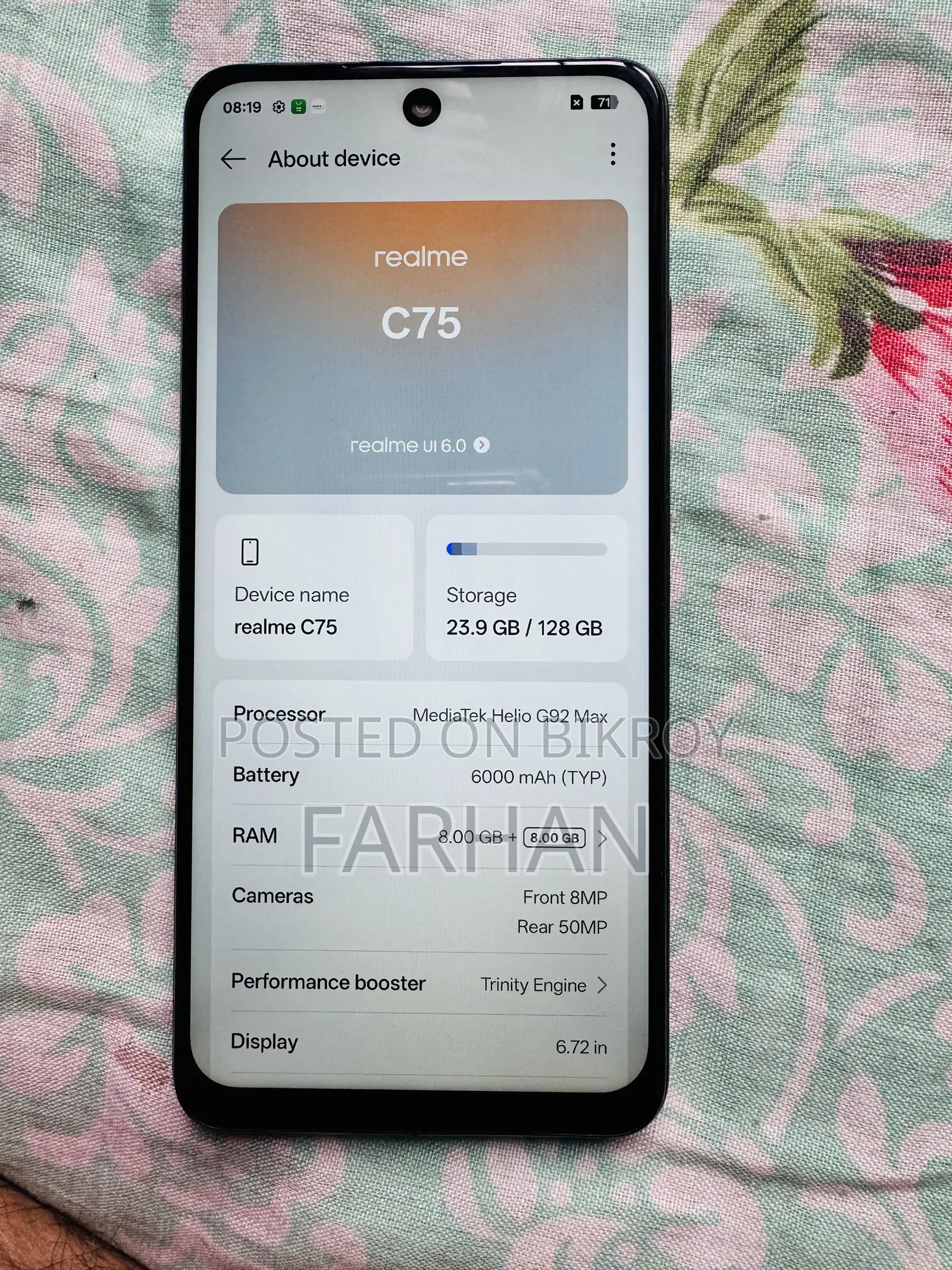 Realme C75 128 GB