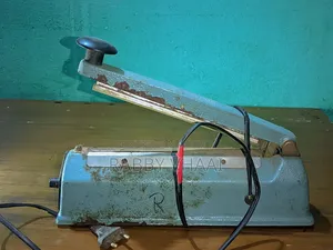 Packet sealing machine.