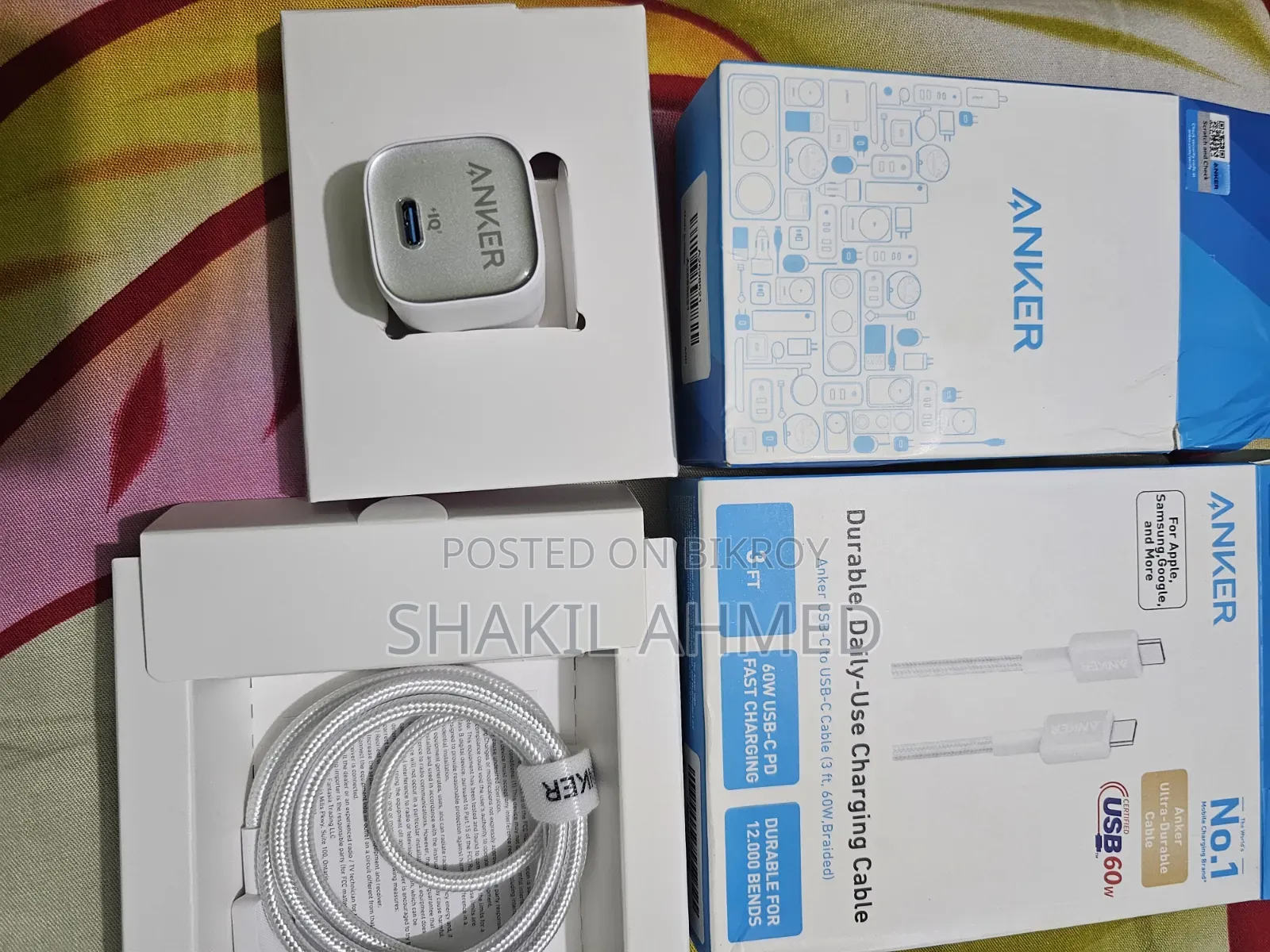 Anker 30w Adaptor + Type C To Type C