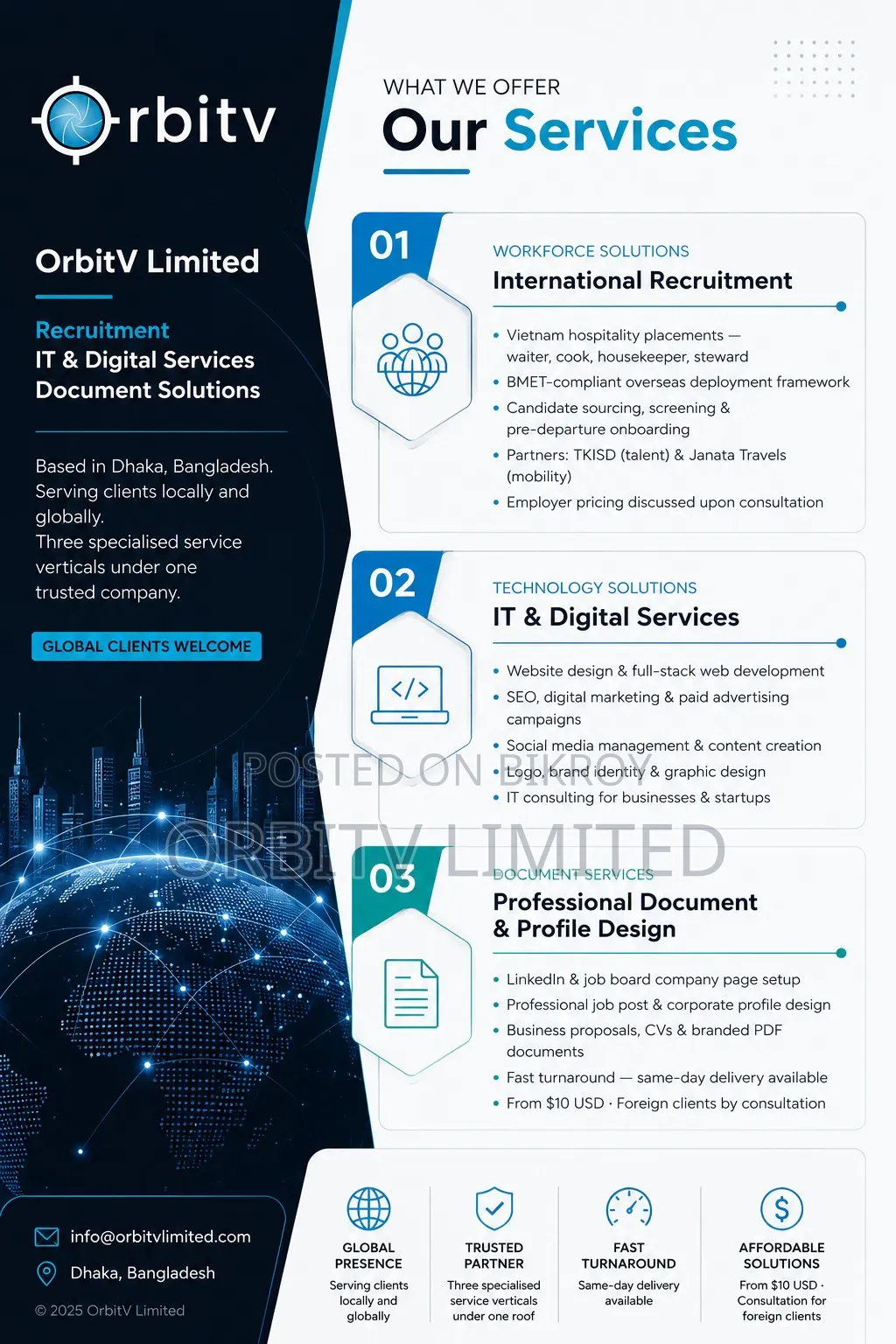 Scale Your Business Globally With Orbitv Limited!