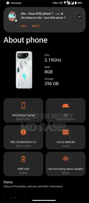 New Asus ROG Phone 7 256 GB White