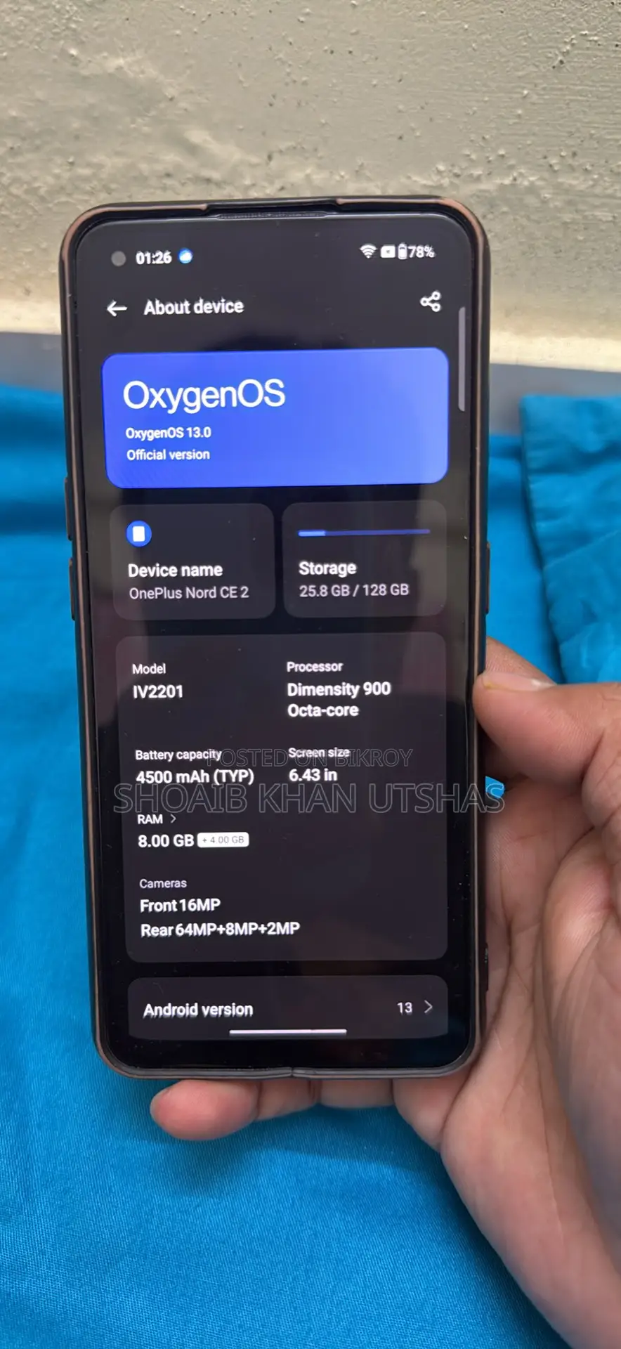 OnePlus Nord CE 5G 128 GB Blue