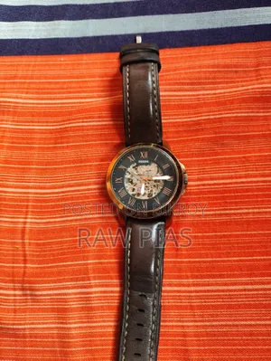 Fossil Me3102 Grant Rose Gold Automatic Skeleton Watch