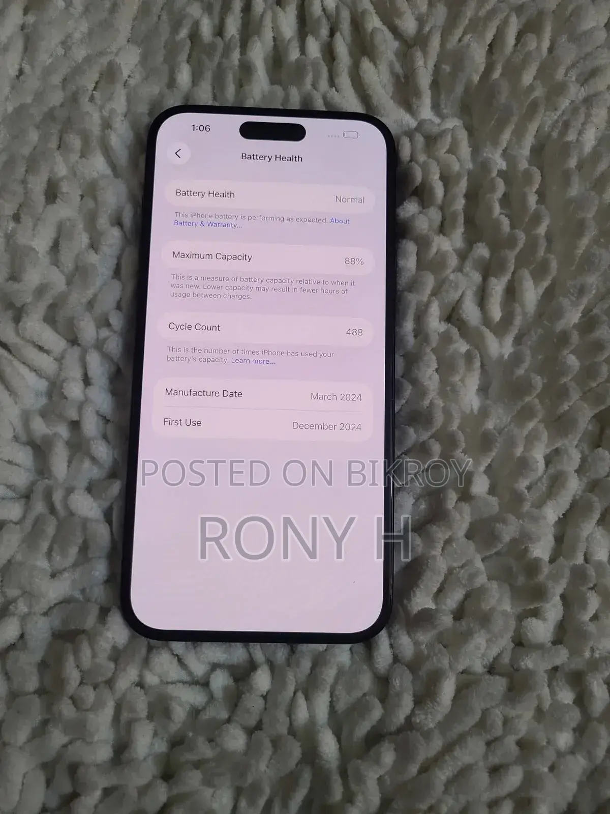 Apple iPhone 15 Plus 128 GB Black