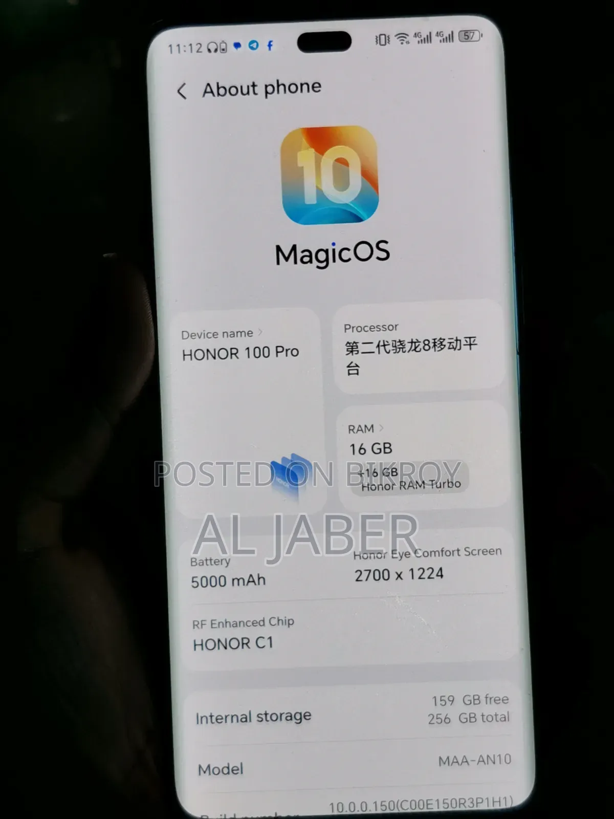 Honor 100 Pro 256 GB Black