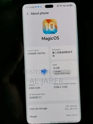 Honor 100 Pro 256 GB Black