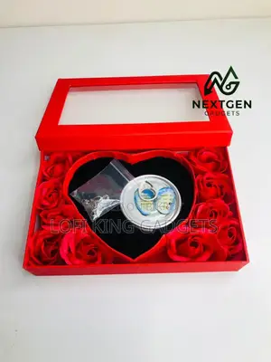 Premium Heart Pearl Gift Set – Necklace Rose Edition H0408