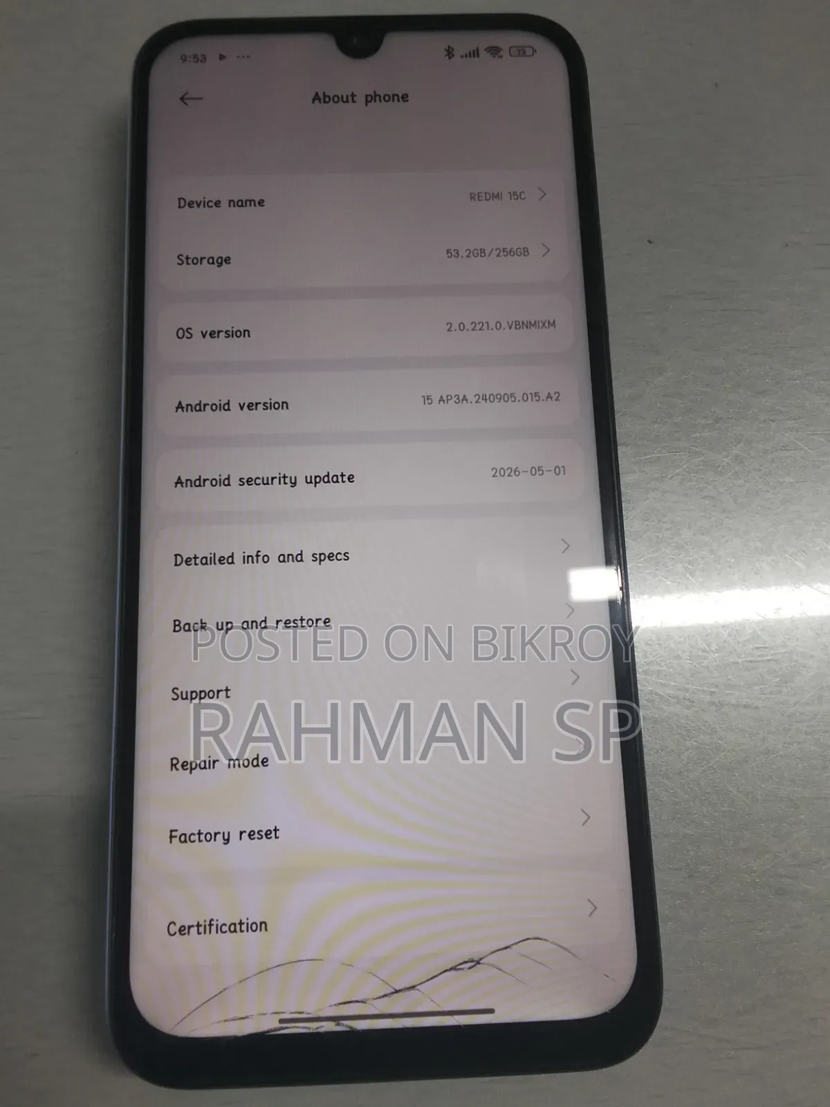 Xiaomi Redmi 15C 4G 256 GB Blue