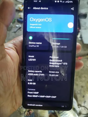 OnePlus 9R 128 GB Bronze