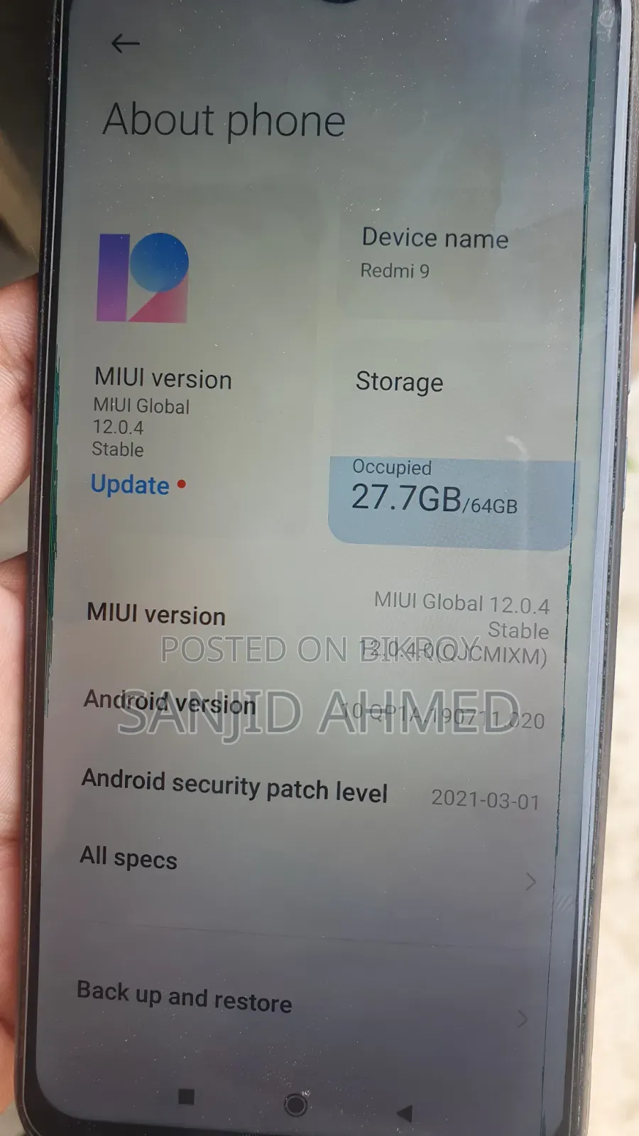 Xiaomi Redmi 9 64 GB Black