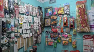 Cosmetic Shop Products and Furniture
