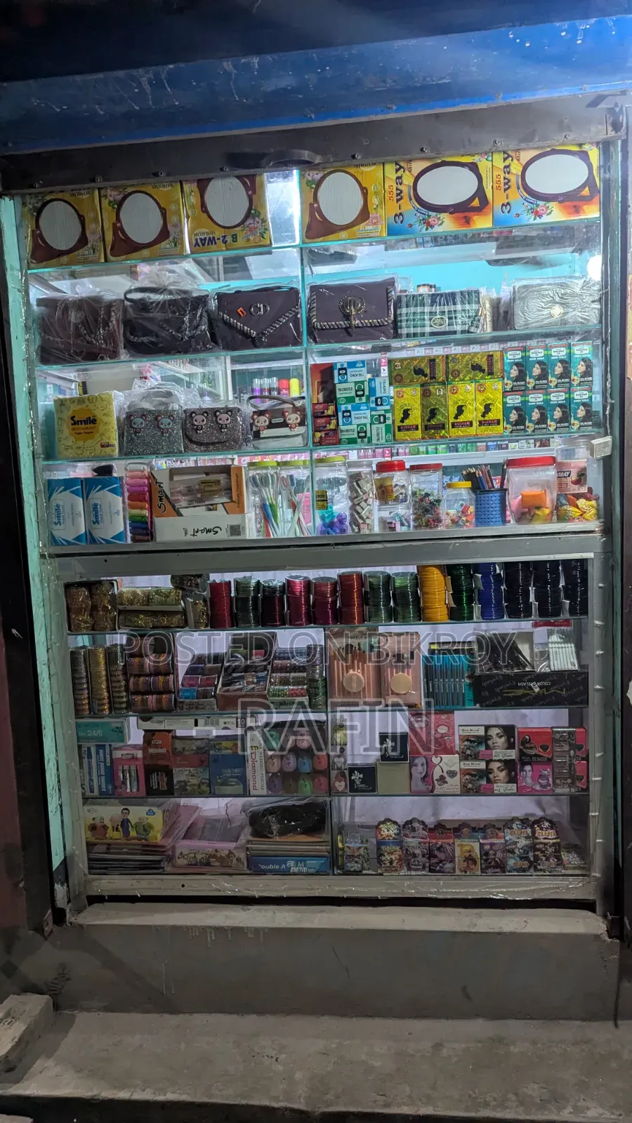 Cosmetic Shop Products and Furniture