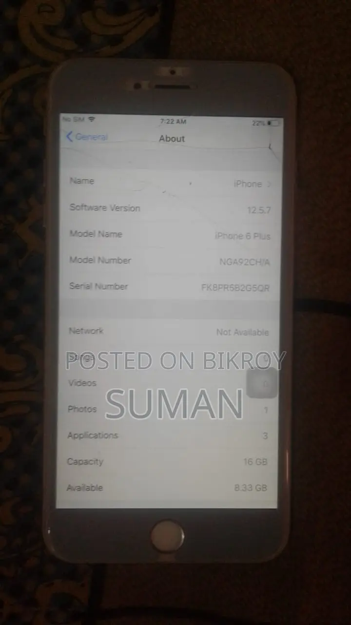 Apple iPhone 6 Plus 16 GB Silver