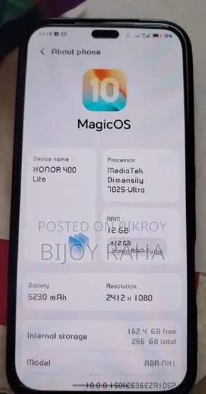 Honor 400 Lite 256 GB Silver